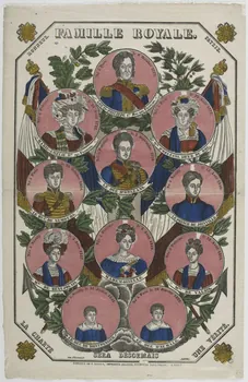 Jean-Baptiste Thiébault ; Hubert Jacques-Prosper-Stanislas,  Lacour Pr imagerie ancienne FAMILLE ROYALE. Nancy 1831-1834 1957.21.15 Photo RMN-Grand Palais (Mucem)