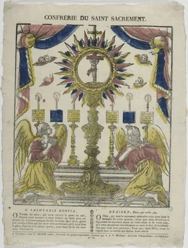 Louis Abadie imagerie ancienne CONFRERIE DU SAINT SACREMENT. Toulouse 1815-1823 1965.75.823 Photo RMN-Grand Palais (Mucem)