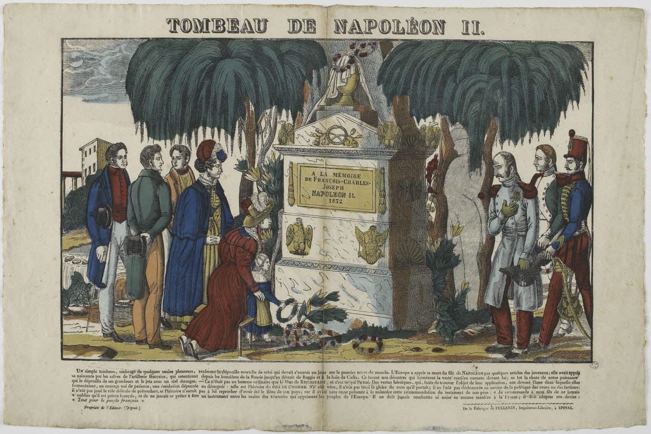 François Georgin ; Nicolas Pellerin ; Vadet Pierr imagerie ancienne TOMBEAU DE NAPOLEON II. Lorraine, France 1834-1837 1965.75.251 Photo RMN-Grand Palais (Mucem)