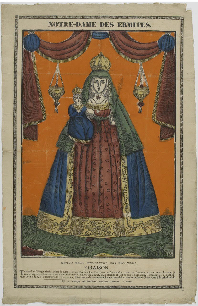François Georgin ; Nicolas Pellerin ; Vadet Pierr imagerie ancienne NOTRE-DAME DES ERMITES. Lorraine, France 1823 1965.75.224 Photo RMN-Grand Palais (Mucem)