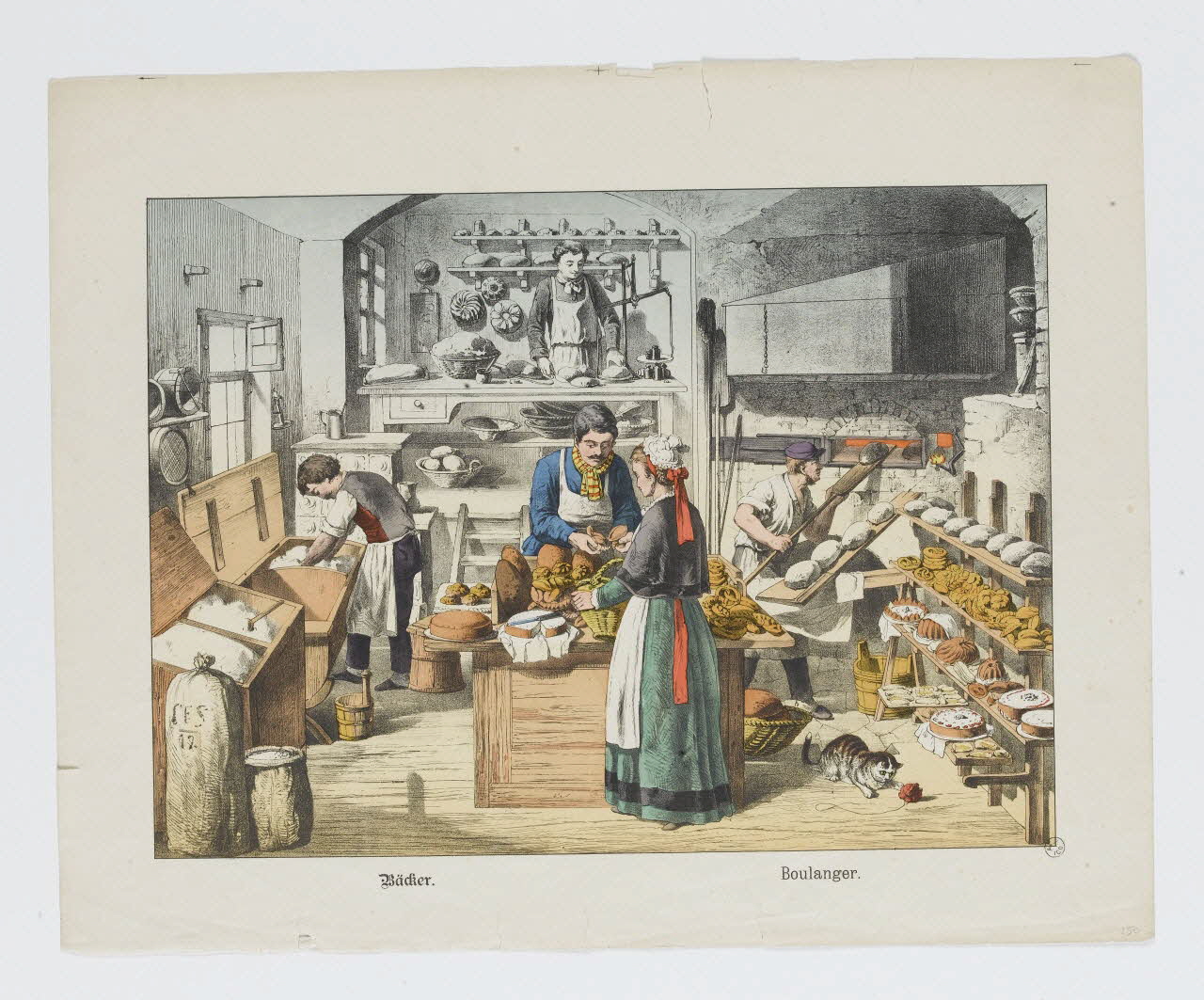 estampe Bäcker. Boulanger. 1951.33.8 Photo RMN-Grand Palais (Mucem)