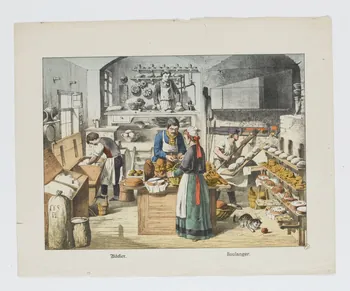 estampe Bäcker. Boulanger. 1951.33.8 Photo RMN-Grand Palais (Mucem)