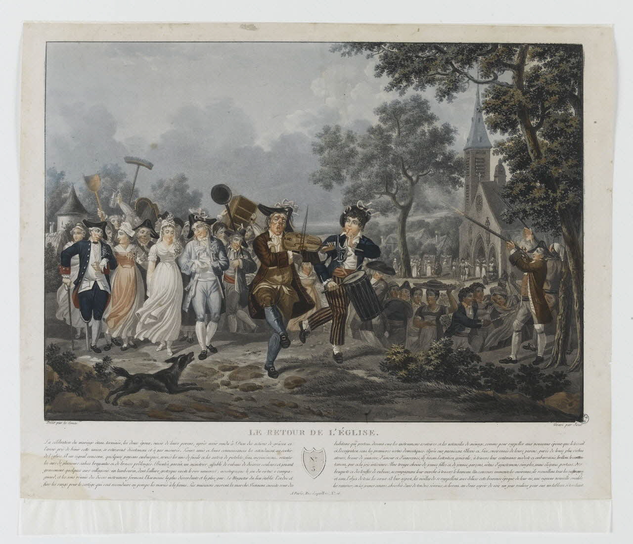 imagerie ancienne LE RETOUR DE L'EGLISE. 1944.3.3 Photo RMN-Grand Palais (Mucem)