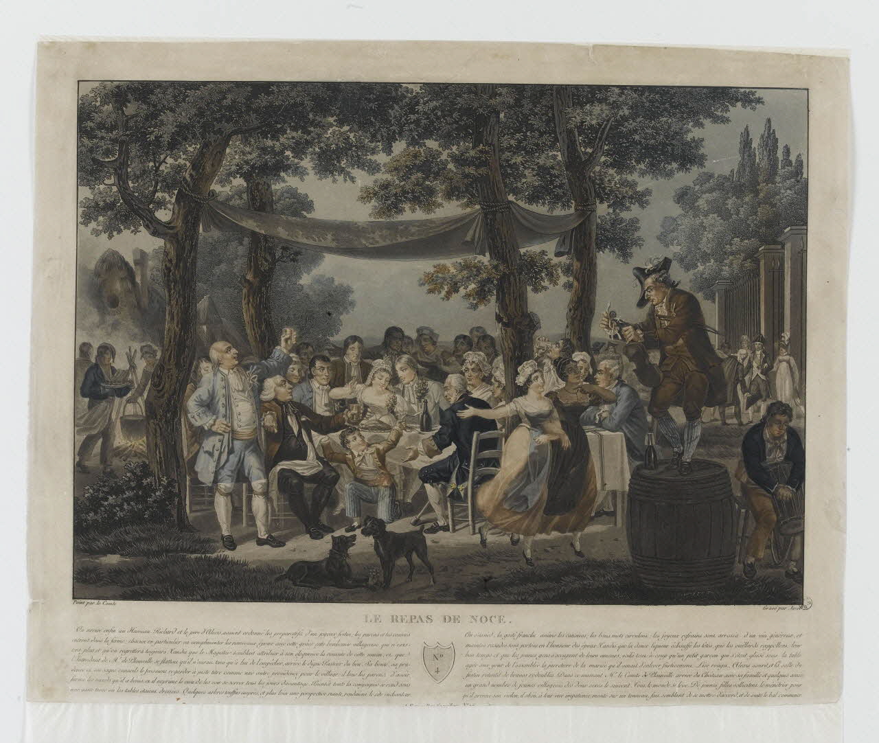 imagerie ancienne LE REPAS DE NOCE. 1944.3.4 Photo RMN-Grand Palais (Mucem)