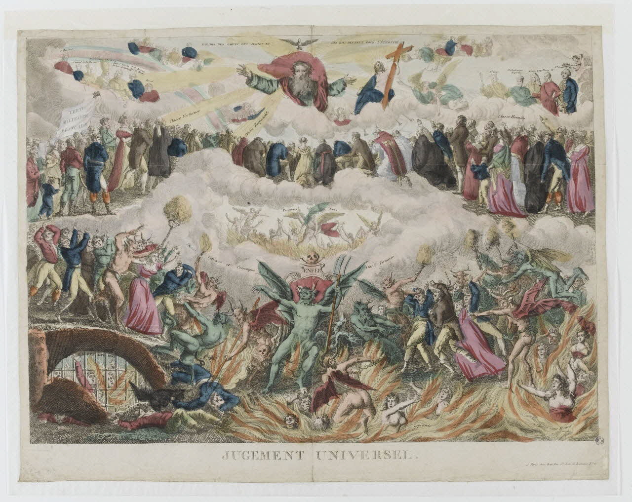 Jean estampe JUGEMENT UNIVERSEL. Paris 1785-1798 1948.18.149 Photo RMN-Grand Palais (Mucem)