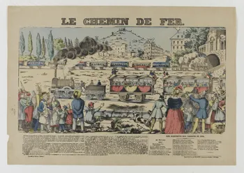 Pellerin estampe LE CHEMIN DE FER. Lorraine, France 1835 1950.21.441 Photo RMN-Grand Palais (Mucem)