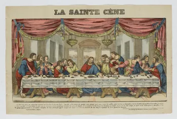 Pellerin estampe LA SAINTE CENE Lorraine, France 1837-1840 1950.21.451  Photo RMN-Grand Palais (Mucem)