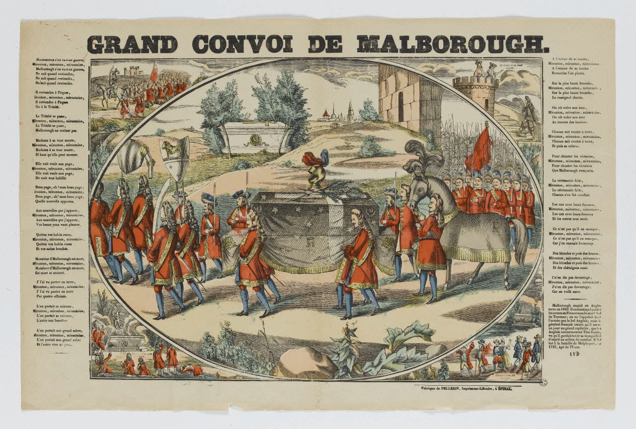 Pellerin estampe GRAND CONVOI DE MALBOROUGH. Lorraine, France 1837-1840 1950.21.501 Photo RMN-Grand Palais (Mucem)