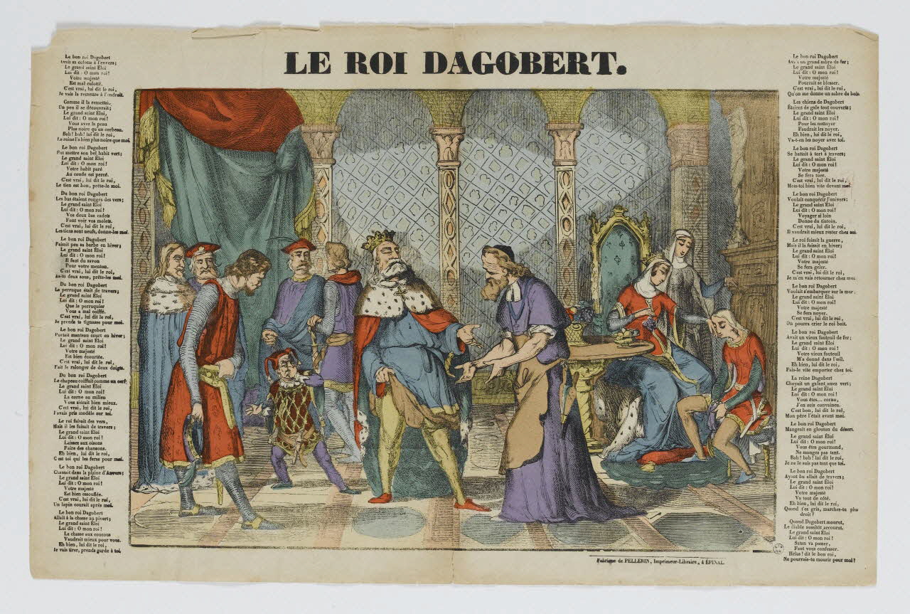 Pellerin imagerie ancienne LE ROI DAGOBERT. Lorraine, France 1843 1950.21.505 Photo RMN-Grand Palais (Mucem)