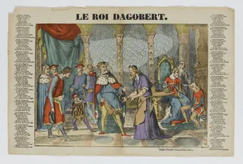 Pellerin imagerie ancienne LE ROI DAGOBERT. Lorraine, France 1843 1950.21.505 Photo RMN-Grand Palais (Mucem)