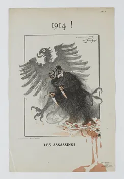 Neumont Maurice Louis Henri ; Lasnier A. élément d'ensemble 1914 !  LES ASSASSINS ! Paris 1914 1950.39.1915  Photo RMN-Grand Palais (Mucem)