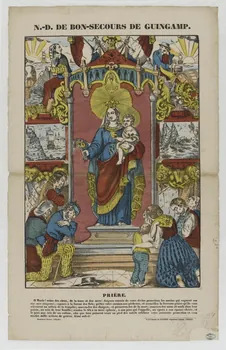 Pellerin estampe N.-D. DE BON-SECOURS DE GUINGAMP. Lorraine, France 1851 1950.39.584 Photo RMN-Grand Palais (Mucem)