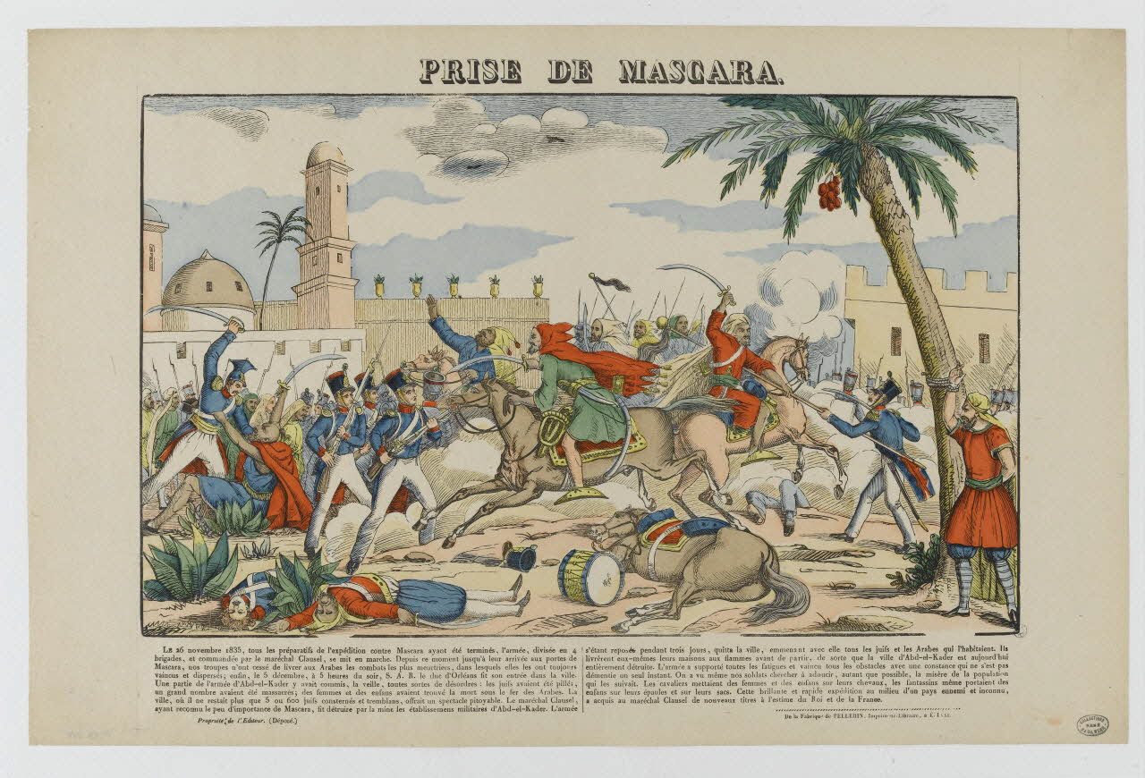 Pellerin estampe PRISE DE MASCARA. Lorraine, France 1837 1950.39.750 Photo RMN-Grand Palais (Mucem) / Gérard Blot