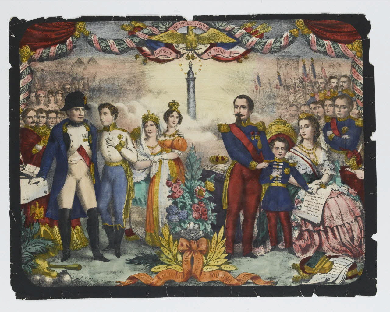 Napoléon Thomas estampe DIEU PROTEGE LA FRANCE France 1867 1950.39.2763 Photo RMN-Grand Palais (Mucem)