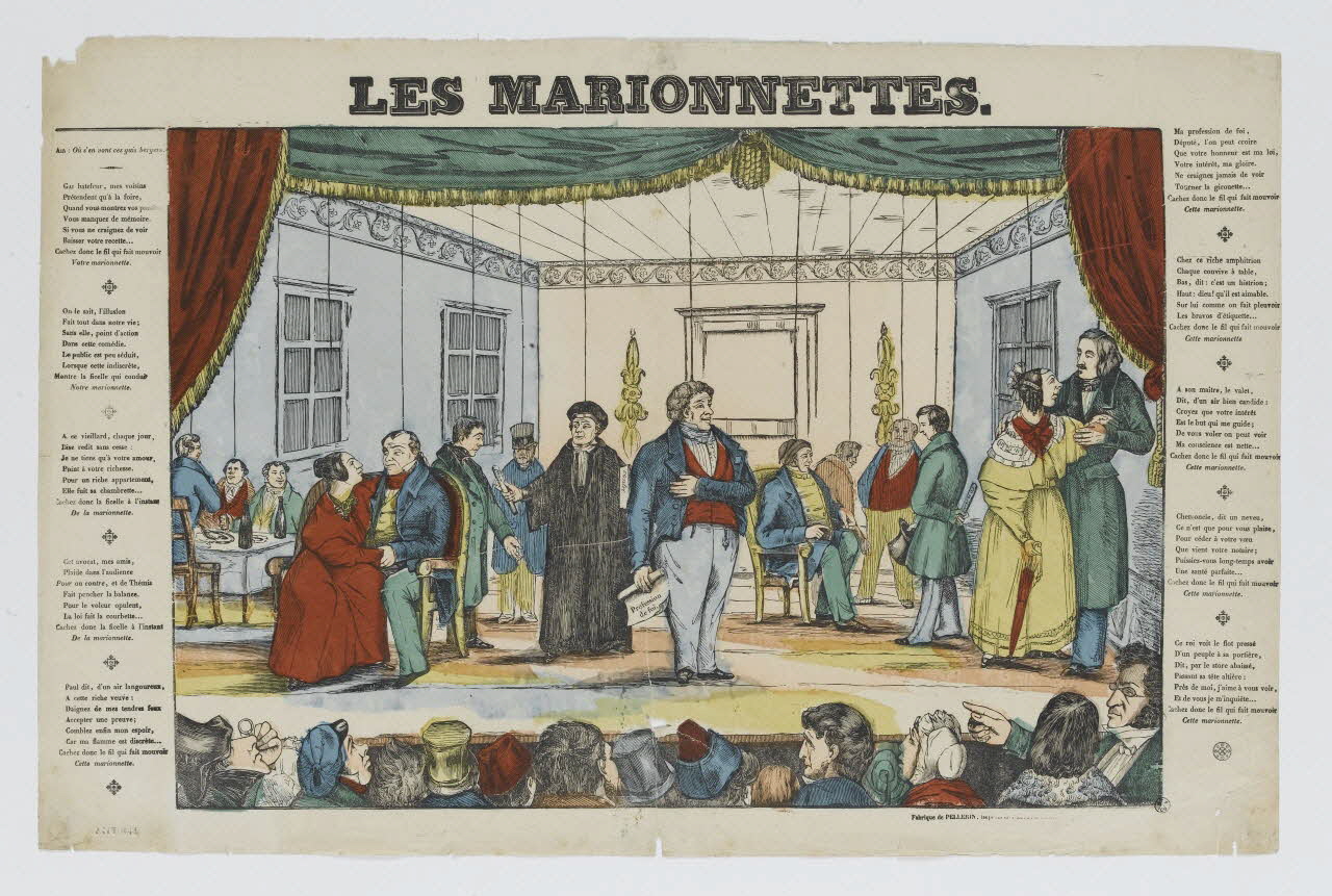 Pellerin estampe LES MARIONNETTES. Lorraine, France 1837-1840 1953.86.5133 Photo RMN-Grand Palais (Mucem)