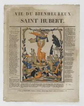 Alphonse Picard ; Guérin Jean François estampe VIE DU BIENHEUREUX  SAINT HUBERT. Basse-Normandie, France 1806-1831 1951.30.11 Photo RMN-Grand Palais (Mucem)