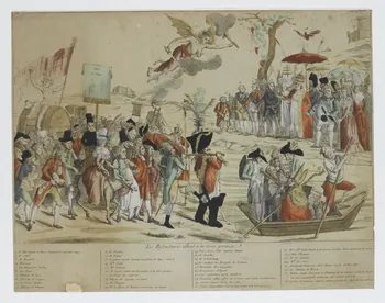 imagerie ancienne Les Refractaires allant a la terre promise 1790 1951.79.5 Photo RMN-Grand Palais (Mucem)