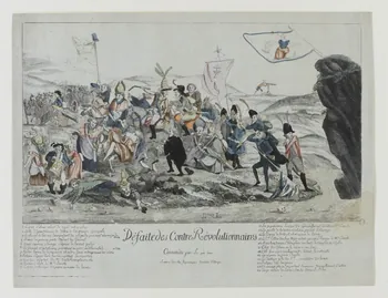 imagerie ancienne DEFAITE DES CONTRE REVOLUTIONNAIRES Paris 1792 1951.79.6 Photo RMN-Grand Palais (Mucem)