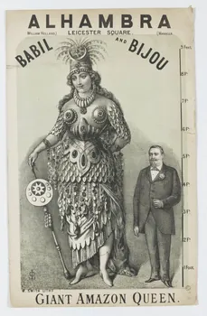 affiche ALHAMBRA  GIANT AMAZON QUEEN. 1951.79.8 Photo RMN-Grand Palais (Mucem)