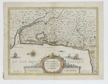 imagerie ancienne BOURDELOIS,  PAYS DE MEDOC,  ET LA PREVOSTE  DE BORN. D1953.15.168 Photo RMN-Grand Palais (Mucem)