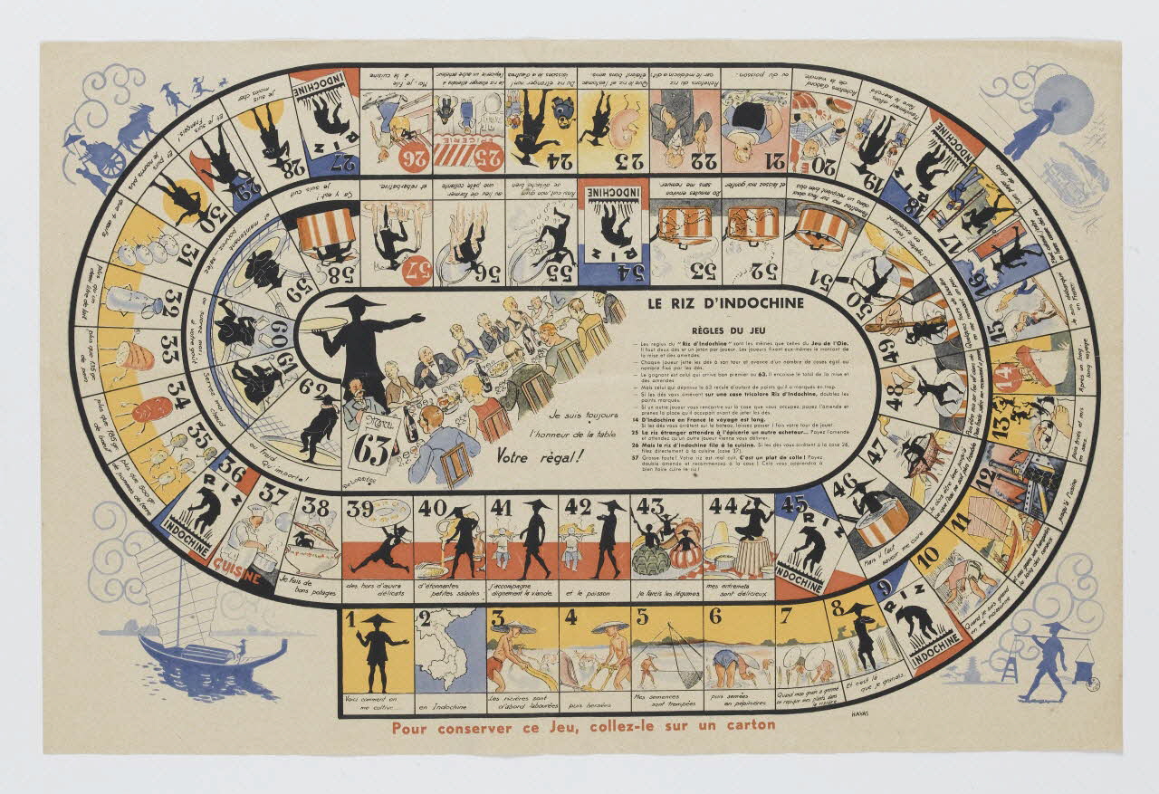 estampe LE RIZ D'INDOCHINE 1950 1953.60.9 Photo RMN-Grand Palais (Mucem)
