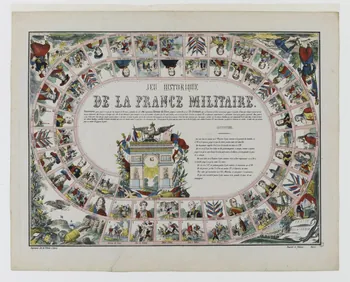 estampe JEU HISTORIQUE  DE LA FRANCE MILITAIRE. 1953.86.2857 Photo RMN-Grand Palais (Mucem)