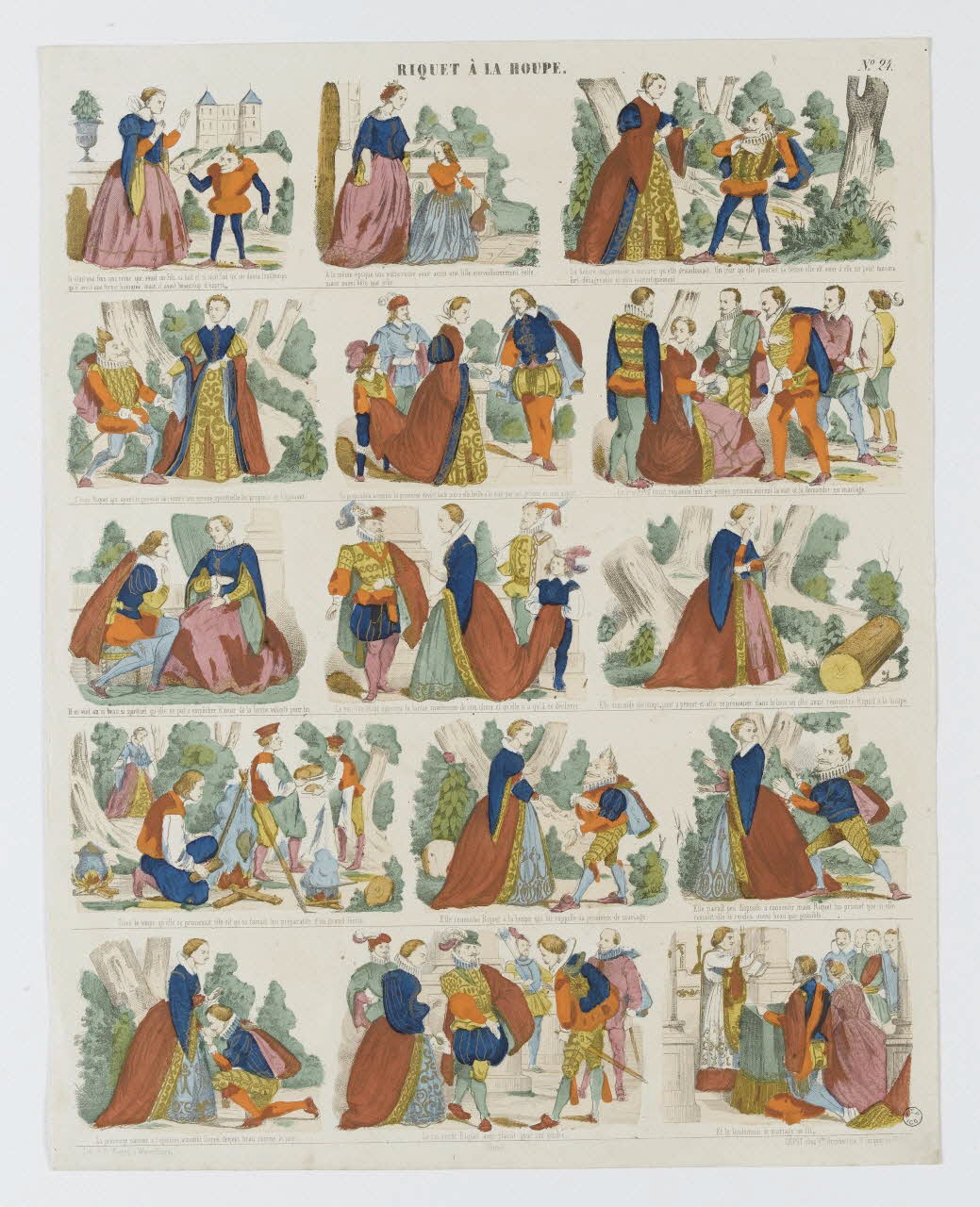 Jean-Frédéric Wentzel à compartiments (3x5) RIQUET A LA HOUPE. Wissembourg 1869 1953.86.3349 Photo RMN-Grand Palais (Mucem)