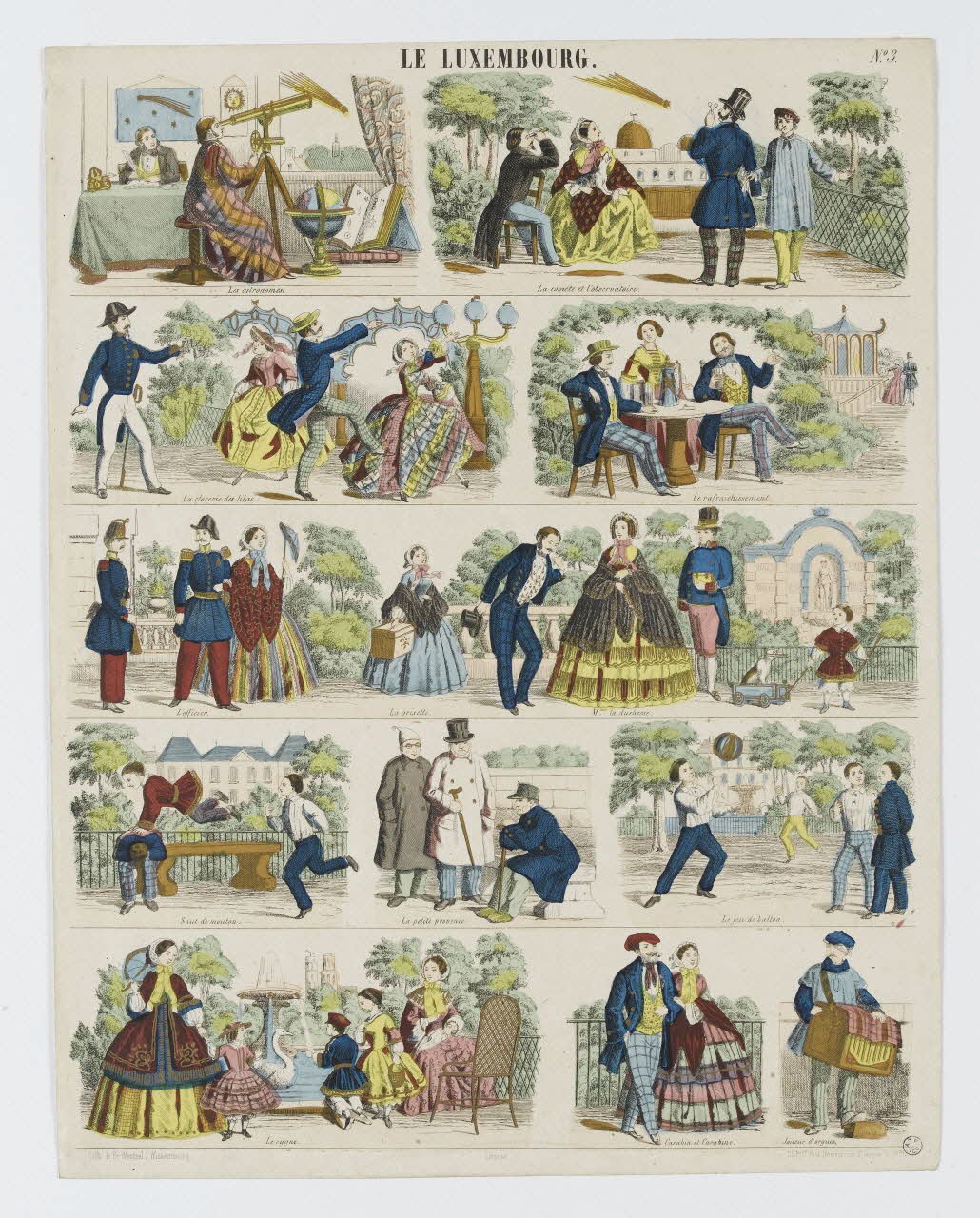 Jean-Frédéric Wentzel à registres (5) LE LUXEMBOURG. Wissembourg 1869 1953.86.4637 Photo RMN-Grand Palais (Mucem)