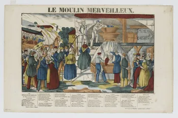 Pellerin estampe LE MOULIN MERVEILLEUX. Lorraine, France 1837 1953.86.5094 Photo RMN-Grand Palais (Mucem)