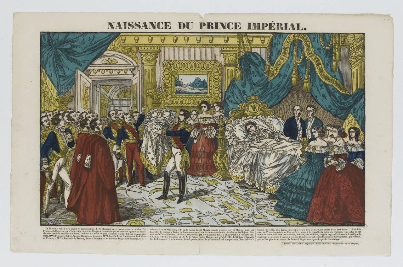 Pellerin estampe NAISSANCE DU PRINCE IMPERIAL. Lorraine, France 1856 1953.86.746 Photo RMN-Grand Palais (Mucem)