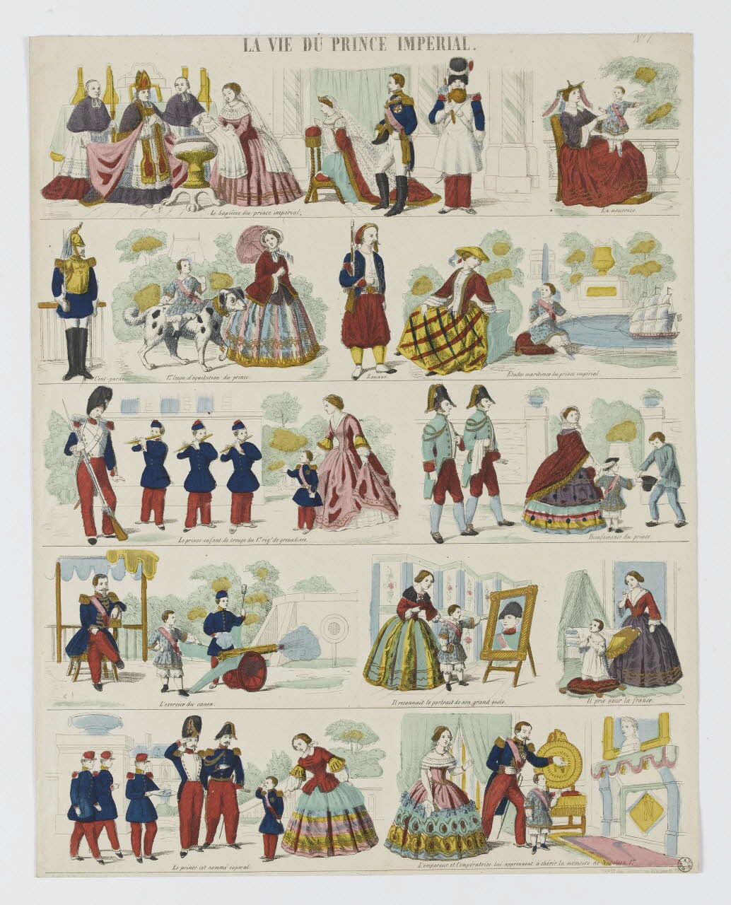 Jean-Frédéric Wentzel à registre (5) LA VIE DU PRINCE IMPERIAL. France 1860-1869 1953.86.755 Photo RMN-Grand Palais (Mucem)