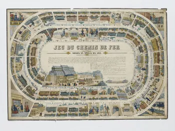 estampe JEU DU CHEMIN DE FER 1953.86.5039 Photo RMN-Grand Palais (Mucem)