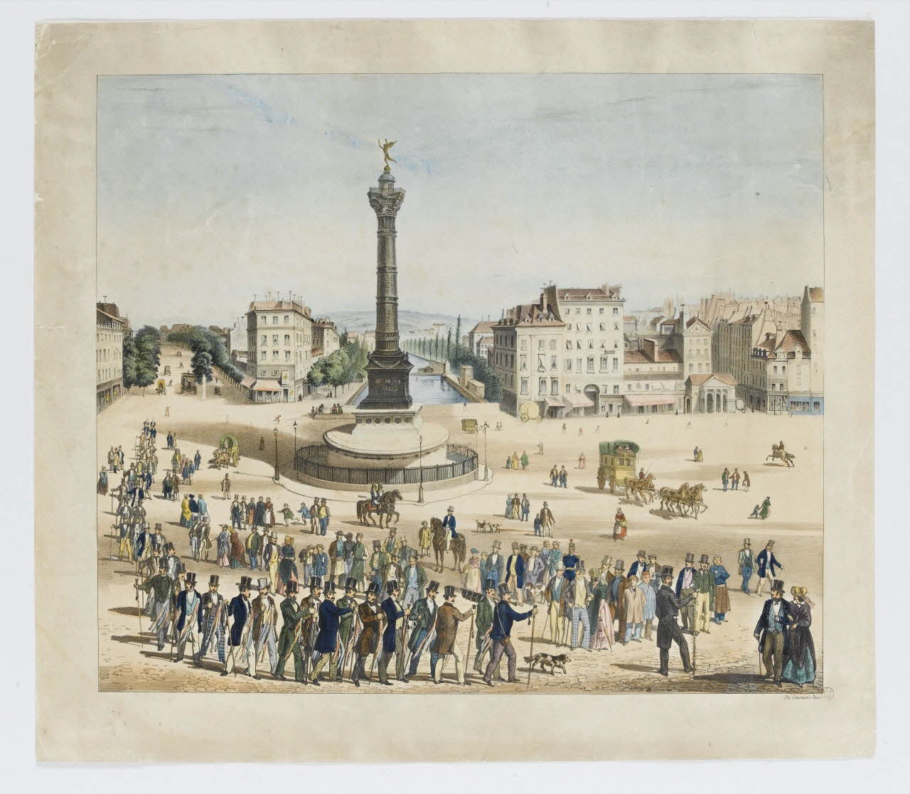 estampe Conduite compagnonnique de maréchal-ferrant Paris 1848 1961.137.1 Photo RMN-Grand Palais (Mucem)