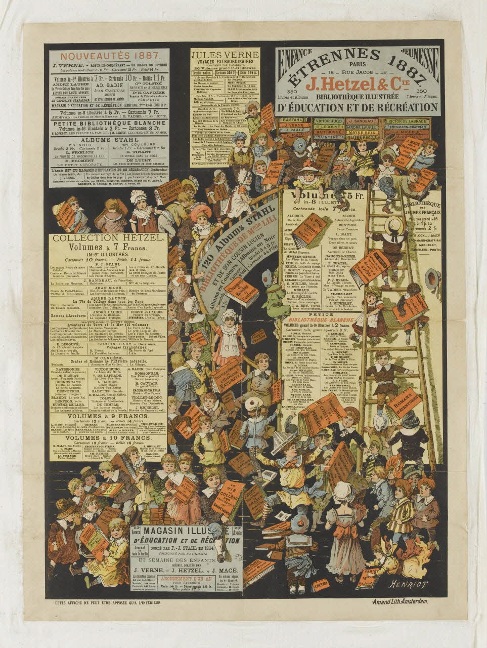 Henriot ; Amand ; Hetzel J. affiche ÉTRENNES 1887 Amsterdam 1887 1961.18.47 Photo RMN-Grand Palais (Mucem)