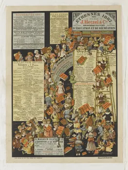 Henriot ; Amand ; Hetzel J. affiche ÉTRENNES 1887 Amsterdam 1887 1961.18.47  Photo RMN-Grand Palais (Mucem)