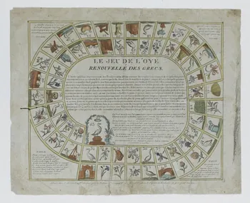 Chéreau J. imagerie ancienne LE JEU DE L'OYE  RENOUVELLÉ DES GRECS Paris 1794-1810 1963.124.1 Photo RMN-Grand Palais (Mucem)