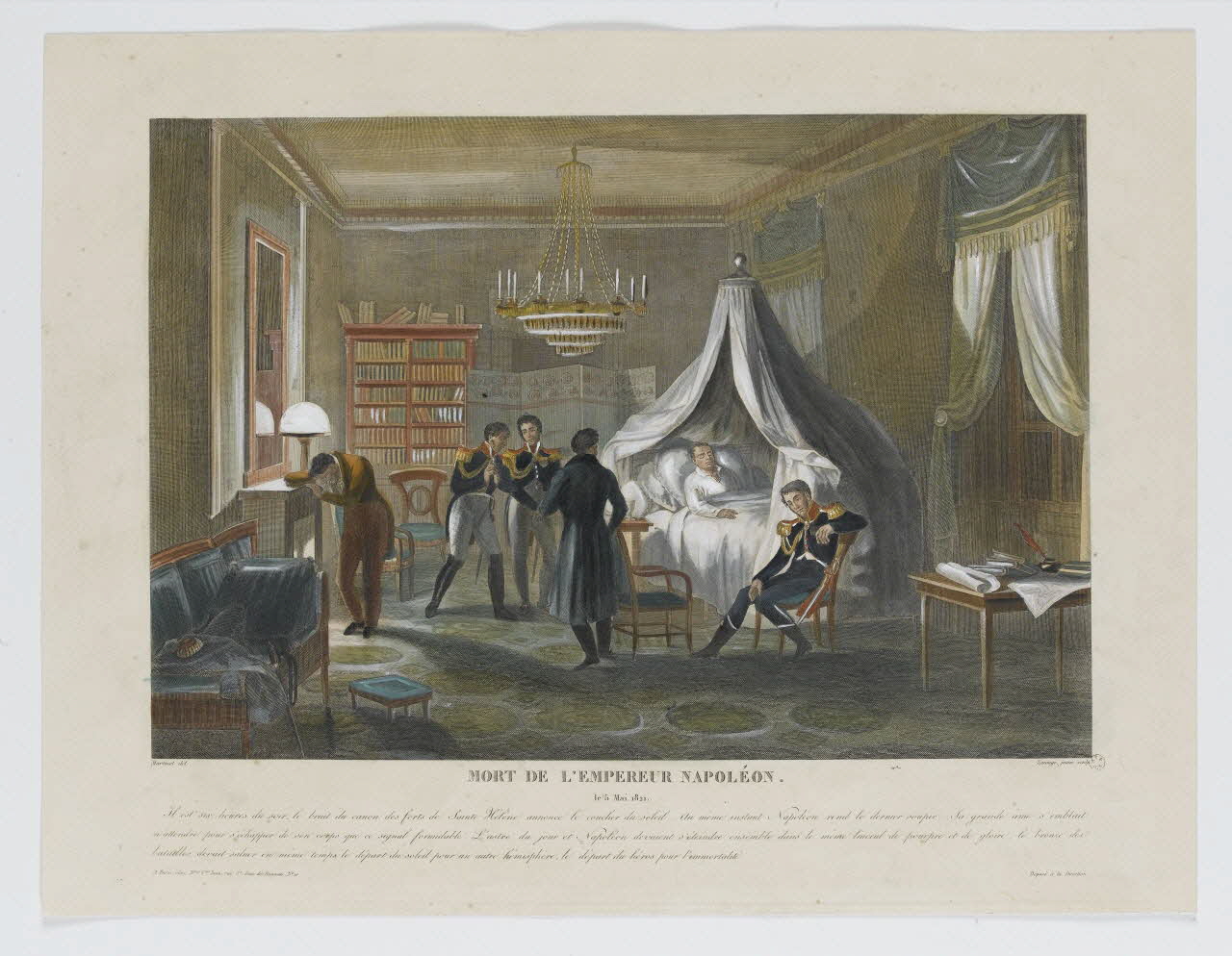 Martinet ; Lerouge jeune ; Jean Auguste veuve imagerie ancienne MORT DE L'EMPEREUR NAPOLEON. Paris 1821-1846 1963.56.57 Photo RMN-Grand Palais (Mucem)