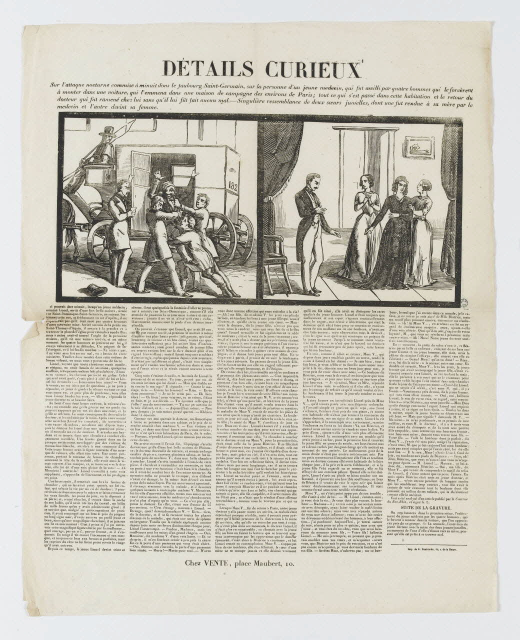 Vente ; Bautruche E. canard DETAILS CURIEUX Paris 1848 1965.10.4 Photo RMN-Grand Palais (Mucem)