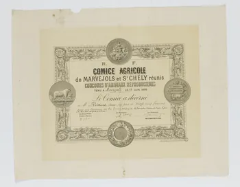 Robineau (éditeur), Garjeanne estampe CONCOURS D'ANIMAUX REPRODUCTEURS Paris 1895 1966.66.223 Photo RMN-Grand Palais (Mucem)