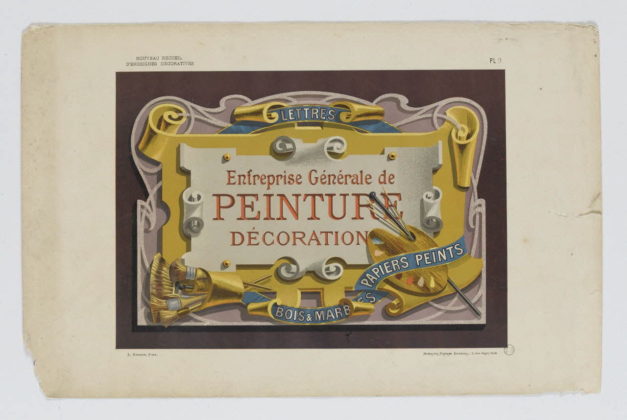 estampe Entreprise Générale de  PEINTURE  DECORATION 1970.23.31 Photo RMN-Grand Palais (Mucem)