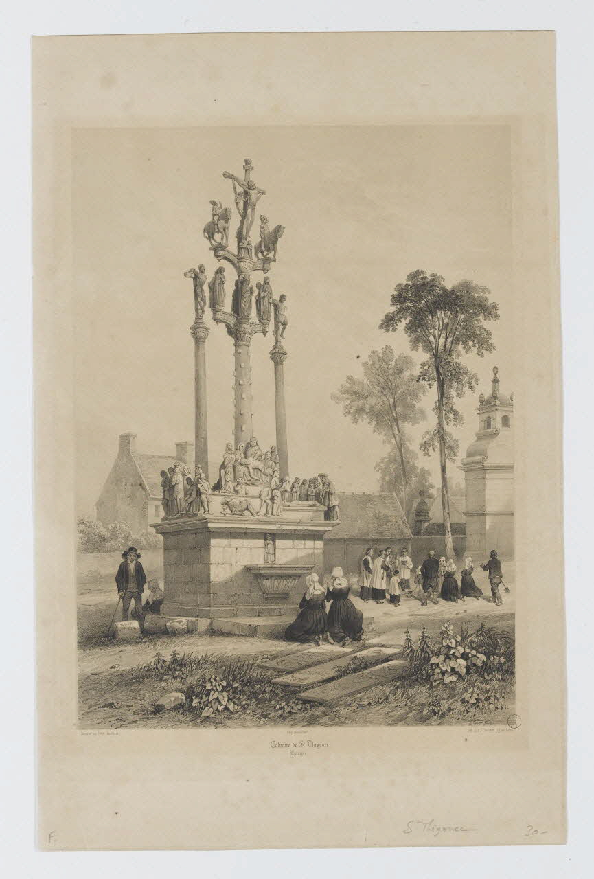 estampe Calvaire de St. Thégonec. 1970.81.21 Photo RMN-Grand Palais (Mucem)