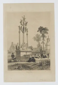 estampe Calvaire de St. Thégonec. 1970.81.21 Photo RMN-Grand Palais (Mucem)