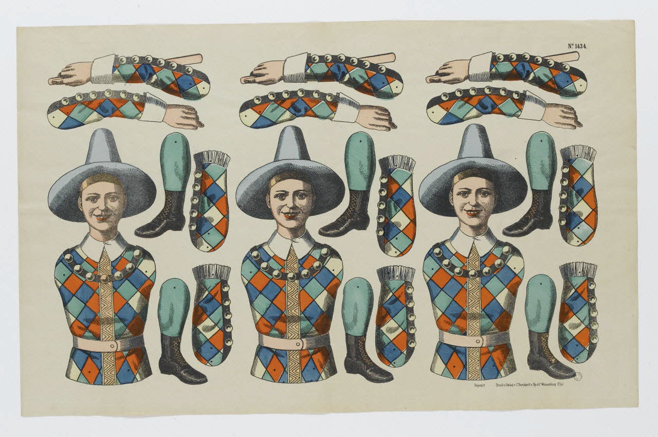 découpage Pantins. Wissembourg 1880-1888 1971.59.50 Photo RMN-Grand Palais (Mucem)