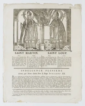 imagerie ancienne SAINT MARTIN,  SAINT LOUP. Sens 1800-1801 1977.80.57 Photo RMN-Grand Palais (Mucem)