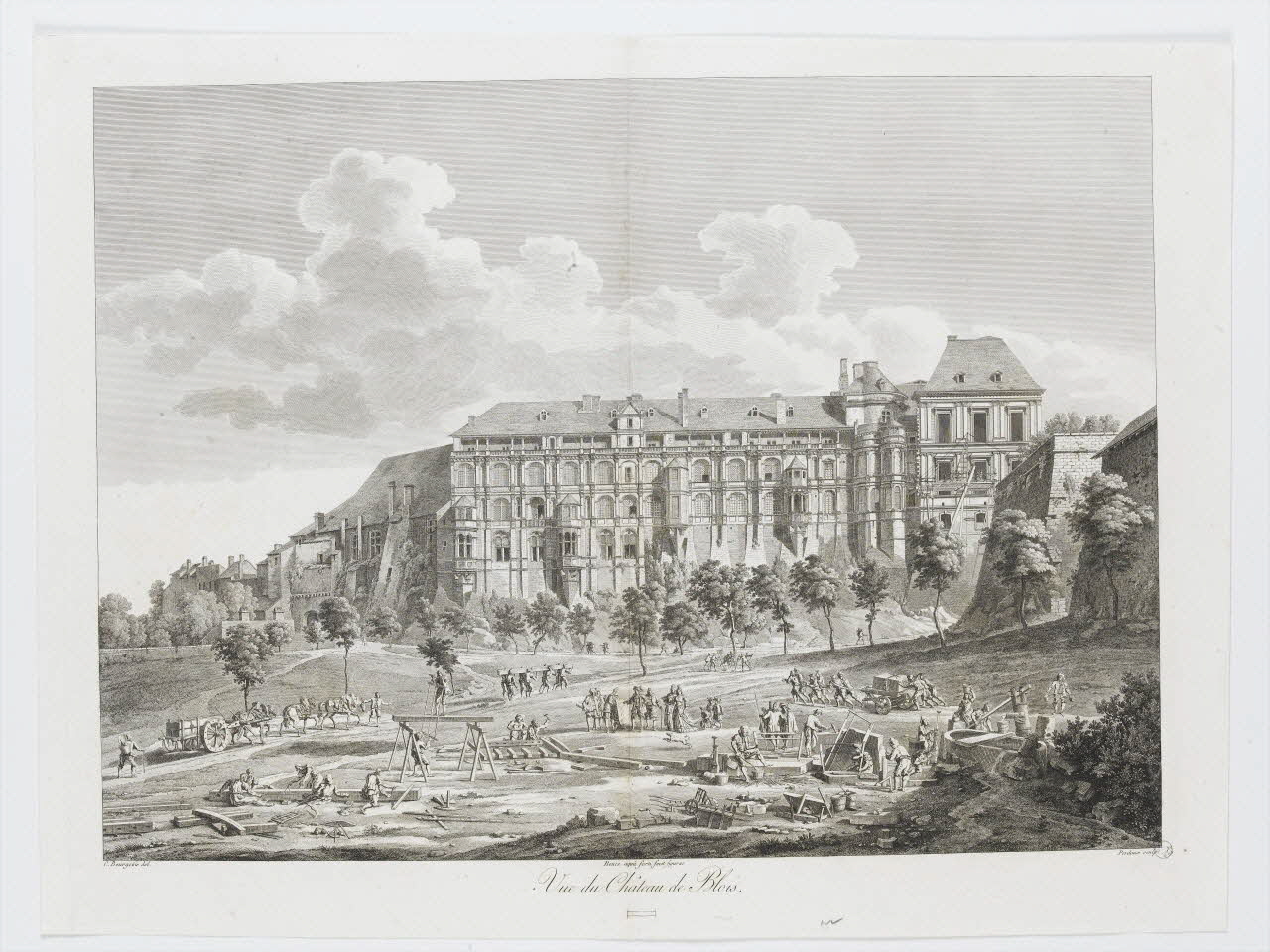 estampe Vue du Château de Blois. 1978.11.13 Photo RMN-Grand Palais (Mucem)