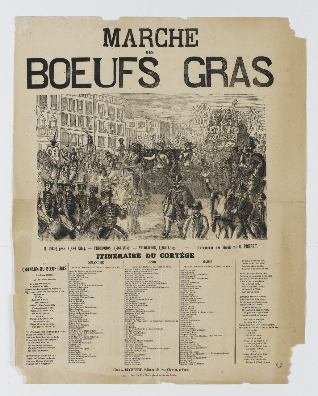 affiche MARCHE  DES  BOEUFS GRAS 1980.66.27 Photo RMN-Grand Palais (Mucem)