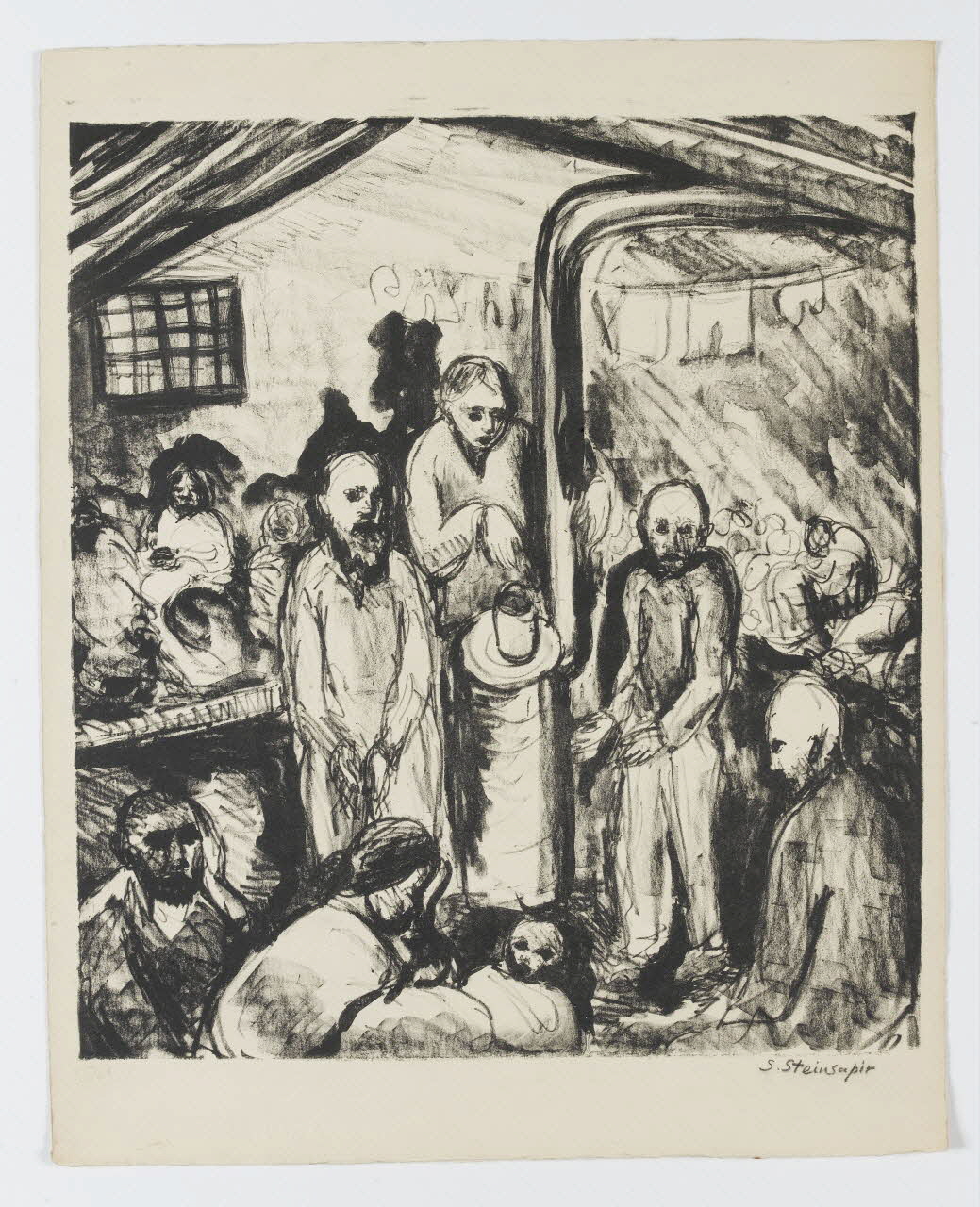 Sonia Steinsapir estampe Camp de Mérignac "Beaudésert" 1961 1980.82.11 Photo RMN-Grand Palais (Mucem)