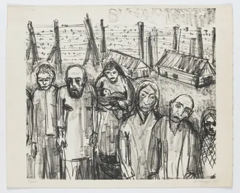 Sonia Steinsapir estampe Camp de Mérignac "Beaudésert" 1961 1980.82.12 Photo RMN-Grand Palais (Mucem)
