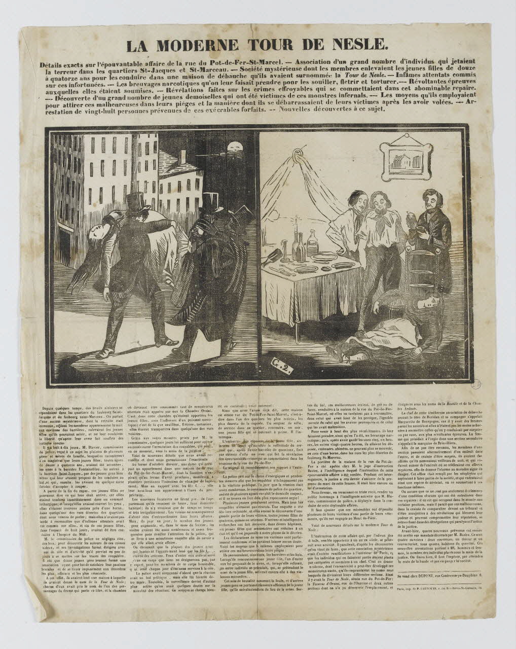 canard LA MODERNE TOUR DE NESLE. 1981.38.6 Photo RMN-Grand Palais (Mucem)