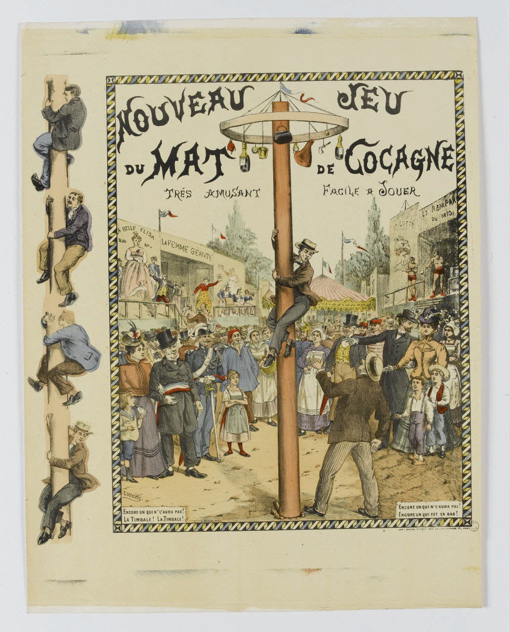 jeu NOUVEAU JEU  DU MAT DE COCAGNE 1990.39.19 Photo RMN-Grand Palais (Mucem)